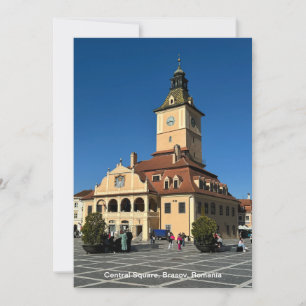 Piata Sfatului, Brasov, Rumänien Julkort