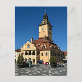 Piata Sfatului, Brasov, Rumänien, på en Helg Vykort