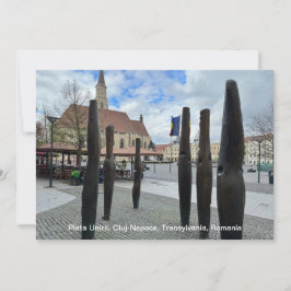 Piata Unirii, Cluj-Napoca, Rumänien, på Julkort