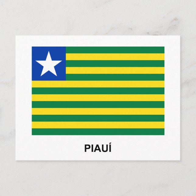 Piauí, Brasilien Flagga Vykort (Framsida)