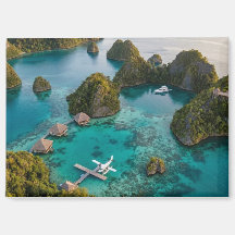 Piaynemo Raja Ampat Öarnas Paradisiska Utsikt Kons
