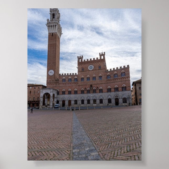 Piazza al Campo Siena Poster (Framsidan)
