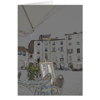 Piazza Anfiteatro i Lucca, italien OBS Kort