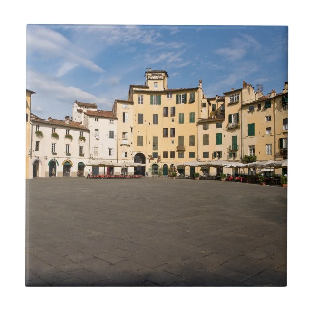 Piazza Anfiteatro Squi Lucca - Toskana, Italien Kakelplatta (Framsidan)