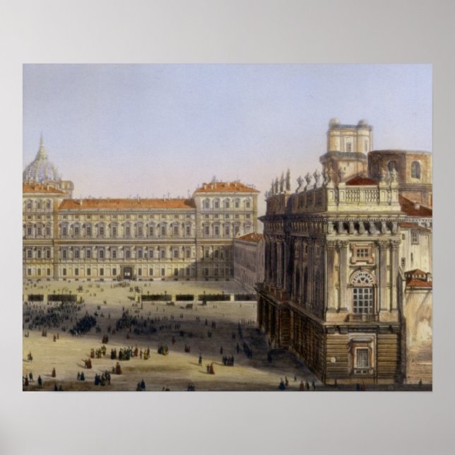 Piazza Castello, Turin, ingiven av F. Citterio (c Poster (Framsidan)