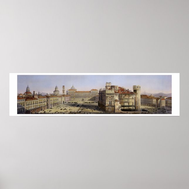 Piazza Castello, Turin, ingiven av F. Citterio (c Poster (Framsidan)