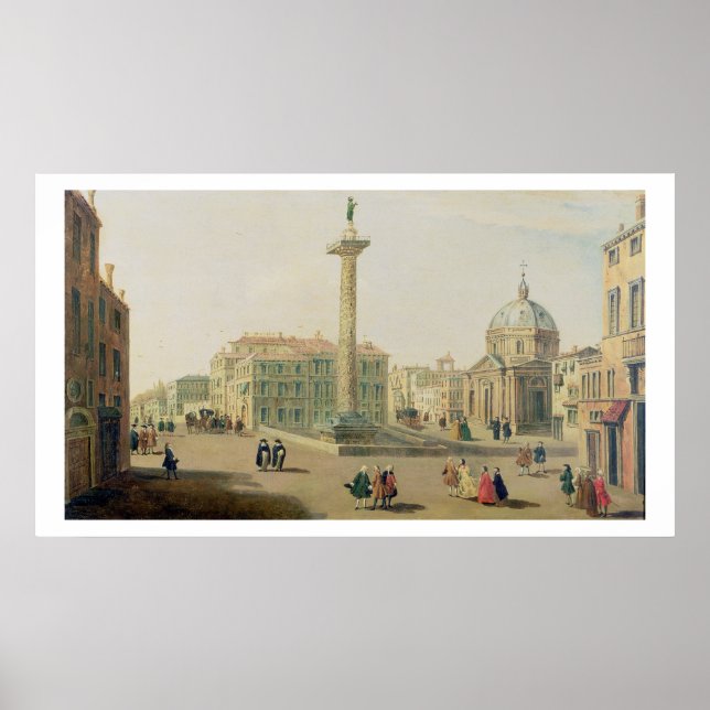 Piazza Colonna, Rom Poster (Framsidan)