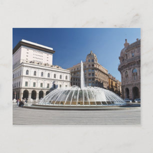 Piazza de Ferrari, Genova Vykort