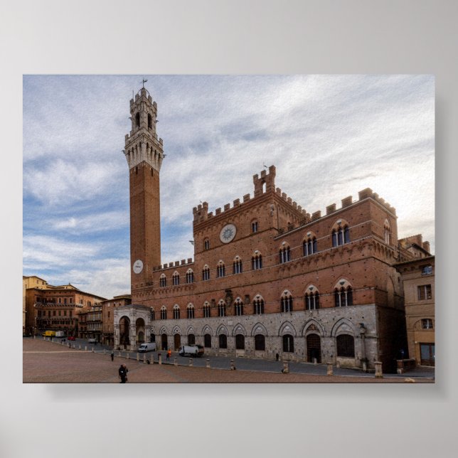 Piazza del Campo Siena Poster (Framsidan)