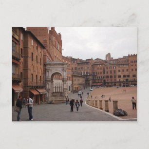Piazza del Campo, Siena-vykort Vykort
