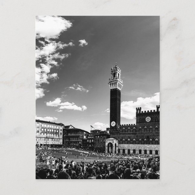 Piazza del Campo,Sienna.Italien Vykort (Framsida)