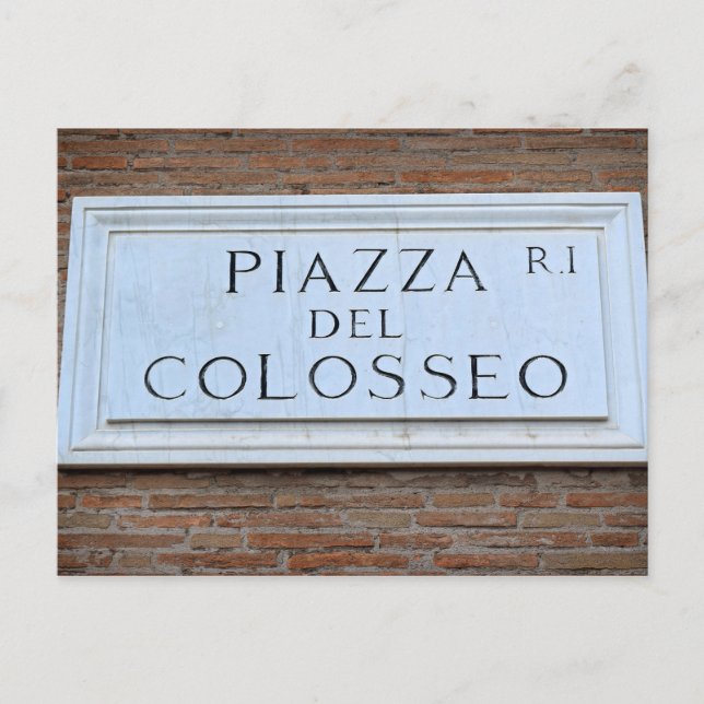 Piazza del Colosseo - Roma, Italia Postcard Vykort (Framsida)