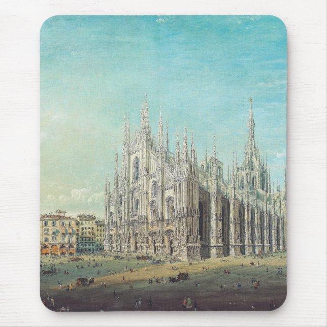 Piazza del Duomo i Milano av Carlo Bossoli Musmatta (Framsidan)