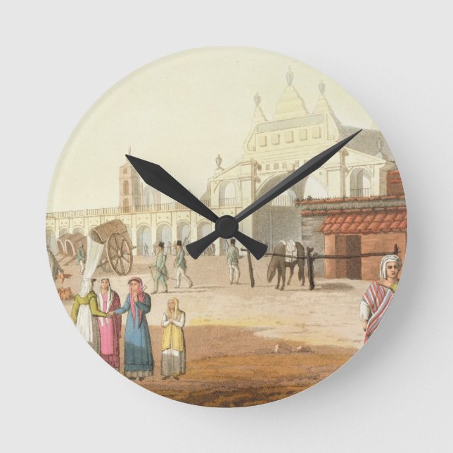 Piazza del Mercato, Buenos Aires, Argentina, från Rund Klocka (Framsida)