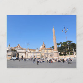 Piazza del Popolo, Rom, Italien Vykort