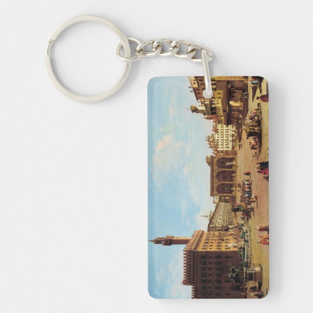 Piazza della Signoria i Florens Nyckelring (Framsidan)