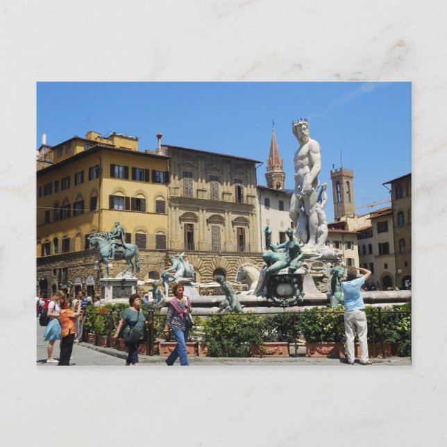 Piazza della Signoria Postcard Vykort (Framsida)