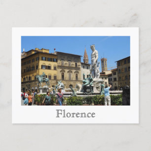 Piazza della Signoria Postcard Vykort