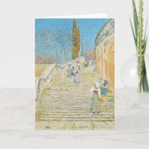 Piazza di Spagna, Rom   Childe Hassam Kort