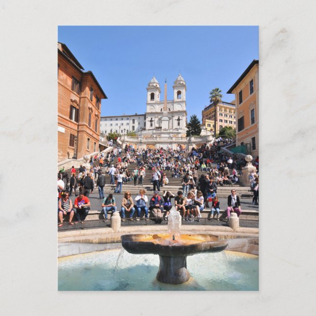 Piazza di Spagna, Rom, Italien Vykort (Framsida)