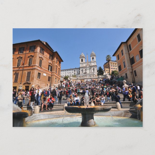 Piazza di Spagna, Rom, Italien Vykort (Framsida)