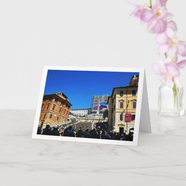 Piazza di Spagna, Spanska trappan, Rom, Italien Kort (Orkide)