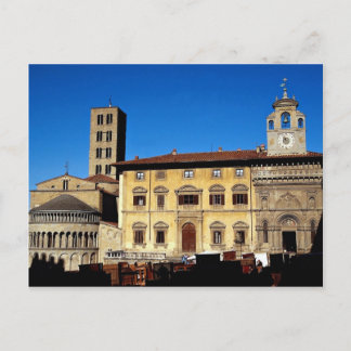 Piazza Grande, Santa Maria della Pieve, Arezzo, Tu Vykort