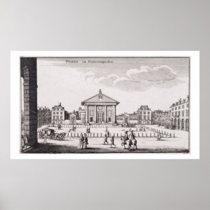 Piazza in Covent Garden, 1647 (engrave) Poster
