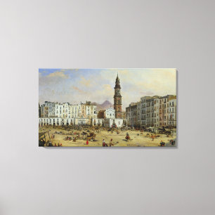Piazza Mazaniello, Naples Canvastryck