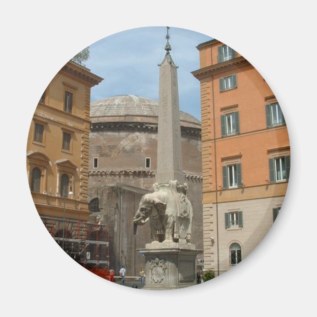 Piazza Minerva - Rom Magnet (Framsidan)