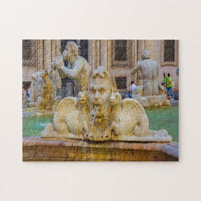 Piazza Navona  Rom Italien Pussel (Horisontell)