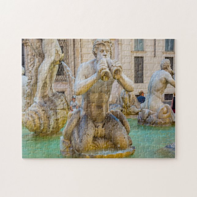 Piazza Navona  Rom Italien Pussel (Horisontell)