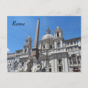Piazza Navona-Rom, Italien Vykort