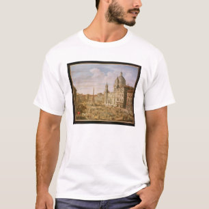 Piazza Navona, Rome, tittar södra in mot Palazzo T Shirt