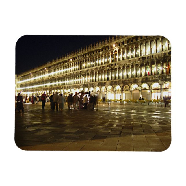 Piazza San Marco 2 Magnet (Horisontell)