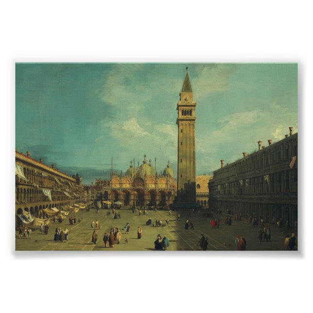 Piazza San Marco av Canaletto Fototryck (Framsidan)