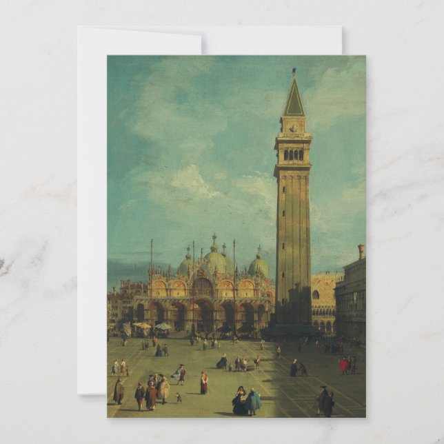 Piazza San Marco av Canaletto Inbjudningar (Framsida)