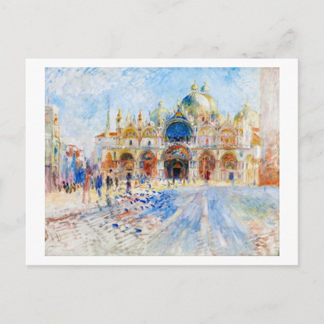 Piazza San Marco, Renoir Vykort (Framsida)