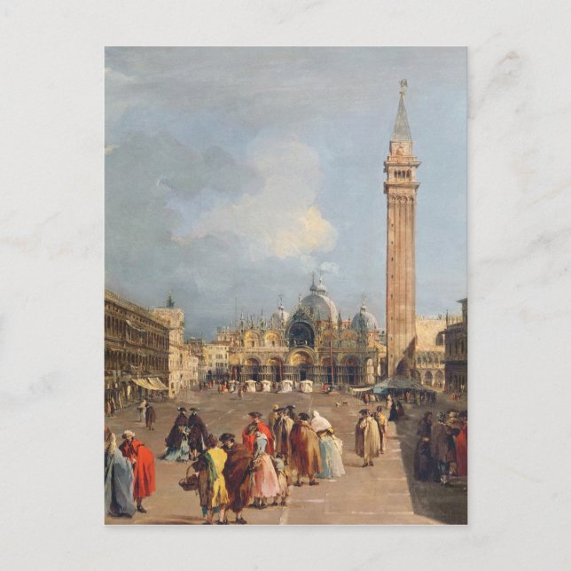 Piazza San Marco, Venedig, 1760 Vykort (Framsida)