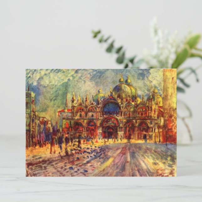 Piazza San Marco, Venedig av Pierre Renoir (Stående Fram)