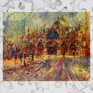 Piazza San Marco, Venedig av Pierre Renoir Pussel