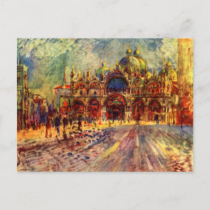 Piazza San Marco, Venedig av Pierre Renoir Vykort