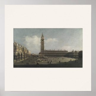 Piazza San Marco, Venedig Bellotto Square Affisch
