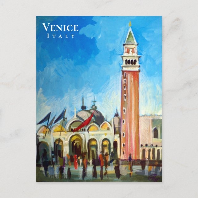 Piazza San Marco - Venedig, Italien Vykort (Framsida)