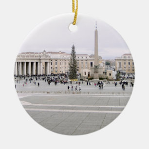 Piazza San Pietro Julgransprydnad Keramik
