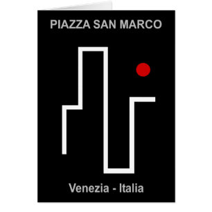 Piazza san san san Marco Hälsningskort