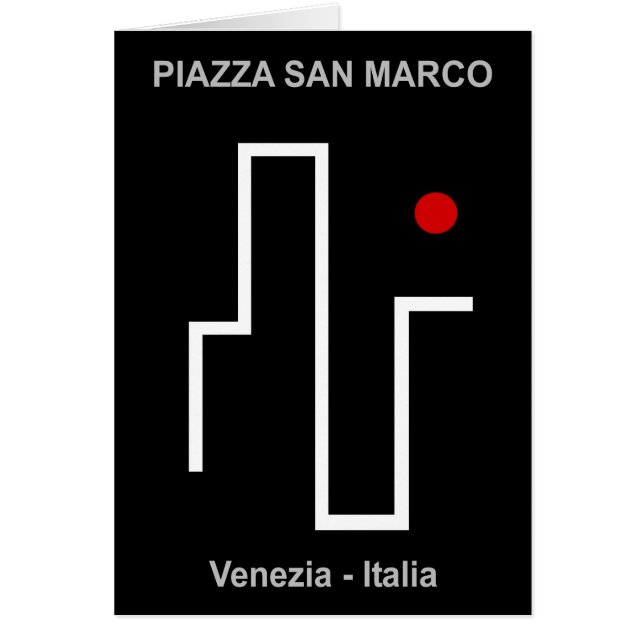 Piazza san san san Marco Hälsningskort (Framsidan)
