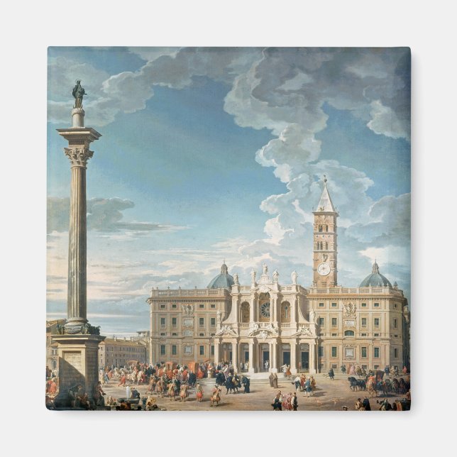 Piazza Santa Maria Maggiore, 1752 Magnet (Framsidan)