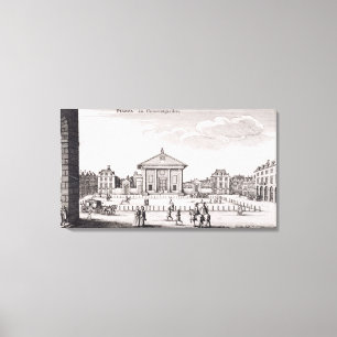 Piazzaen i den Covent trädgården, 1647 (gravyr) Canvastryck