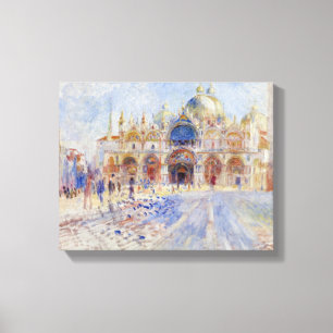 Piazzaen San Marco, Venedig, 1881 (olja på kanfas Canvastryck